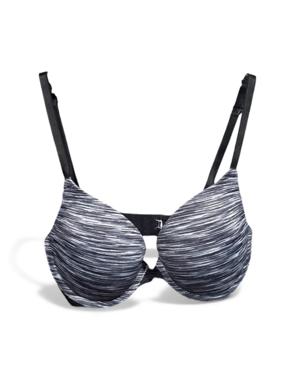 PINK Victoria's Secret Black & White Heathered Smooth T-Shirt Bra